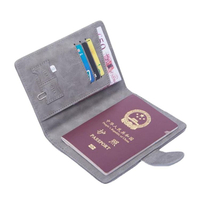 在庫 RFID PU レザー カード ホルダー オーガナイザー トラベル ウォレット ケース メンズ パスポート ホルダー パスポート カバー ビジネス 旅行用