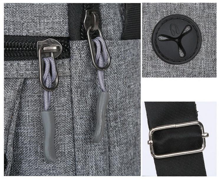 カスタマイズされたポケットが付いている多機能のファッショナブルなメンズ スリング バッグ オックスフォード サイド ショルダー クロスボディ バッグ
