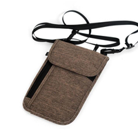 カスタム ポータブル トラベル ストラップ ポーチ ネック ウォレット RFID ブロッキング パスポート ホルダー メンズ レディース
