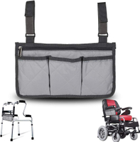 多機能アームレストアクセサリー車椅子ポーチバッグ防水オーガナイザー医学ジップロックバッグ