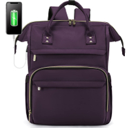 女性のためのラップトップのバックパックファッション旅行バッグビジネスコンピュータ財布仕事バッグ Usb ポート