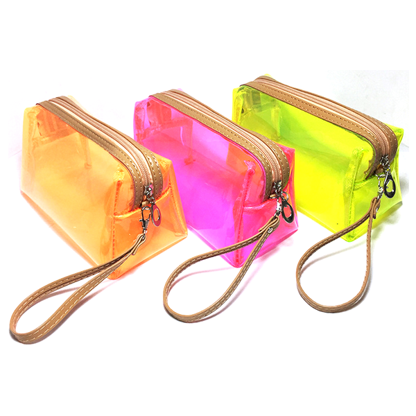 カスタム旅行透明 pv​​c 化粧品メイクアップ バッグ