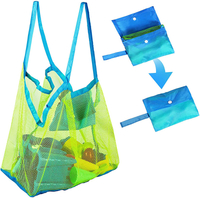 子供の水泳プール旅行のためのおもちゃのサンドアウェイトート用の大きなメッシュビーチバッグ